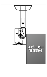 スピーカーハンガー背面取付